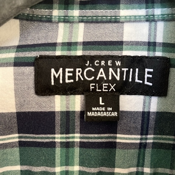 J-crew 1 long sleeve shirts + 1 short sleeve linen shirts size L - Picture 2 of 6